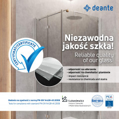 Flex Drzwi prysznicowe wnękowe 80 cm - uchylne