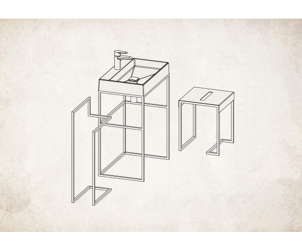 Mokko Taboret - stolik łazienkowy