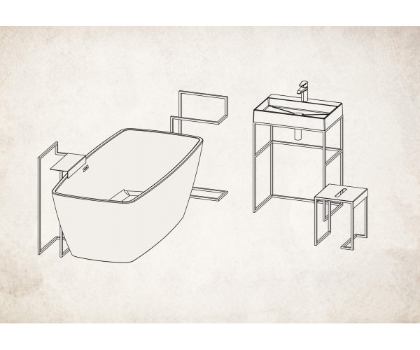 Mokko Taboret - stolik łazienkowy