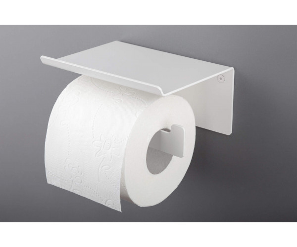 Mokko Uchwyt na papier toaletowy - z półką