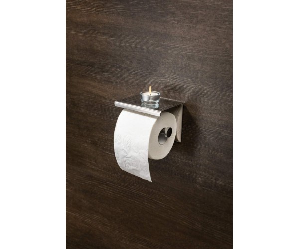 Round Uchwyt na papier toaletowy - z półką